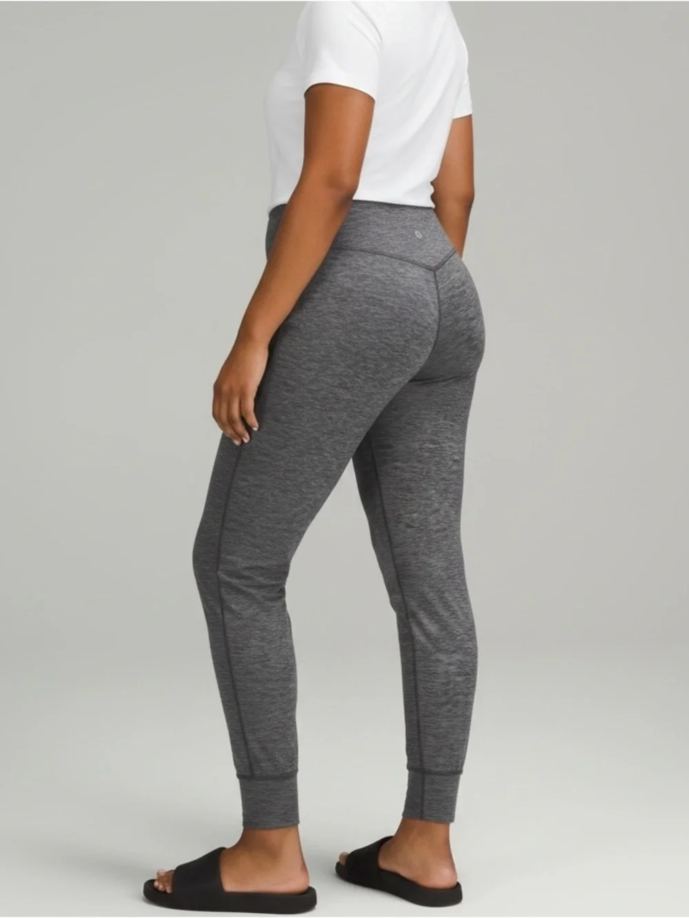 Lululemon Align HR Jogger Full Length Heathered Graphite Grey Grey Size 12